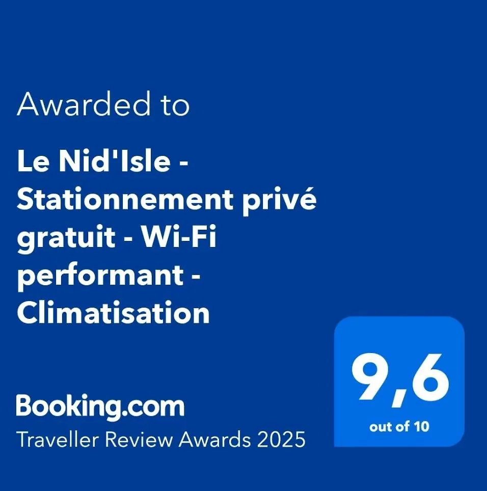 Le Nid'Isle - Stationnement Prive Gratuit - Wi-Fi Performant - Climatisation Apartment L'Isle-sur-la-Sorgue 0*,